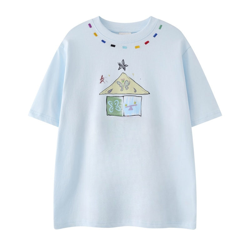 Relaxed Sky Blue Oversize T-Shirt