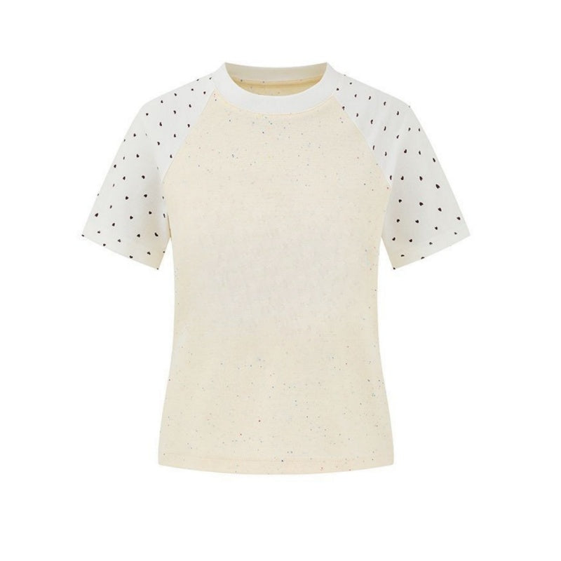 White Polka Dot Patch T-Shirt