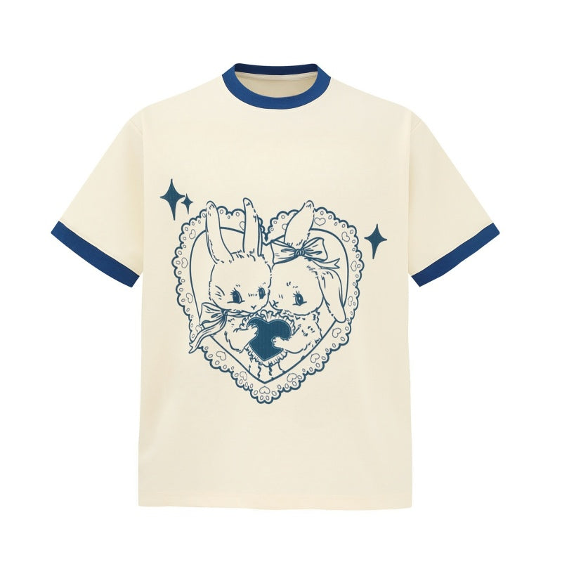 Cute Rabbit Cartoon T-Shirt
