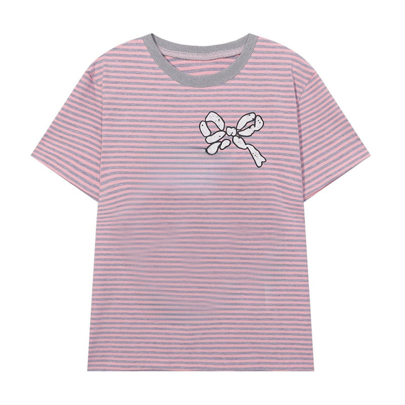 Pink Soft Stripe T-Shirt