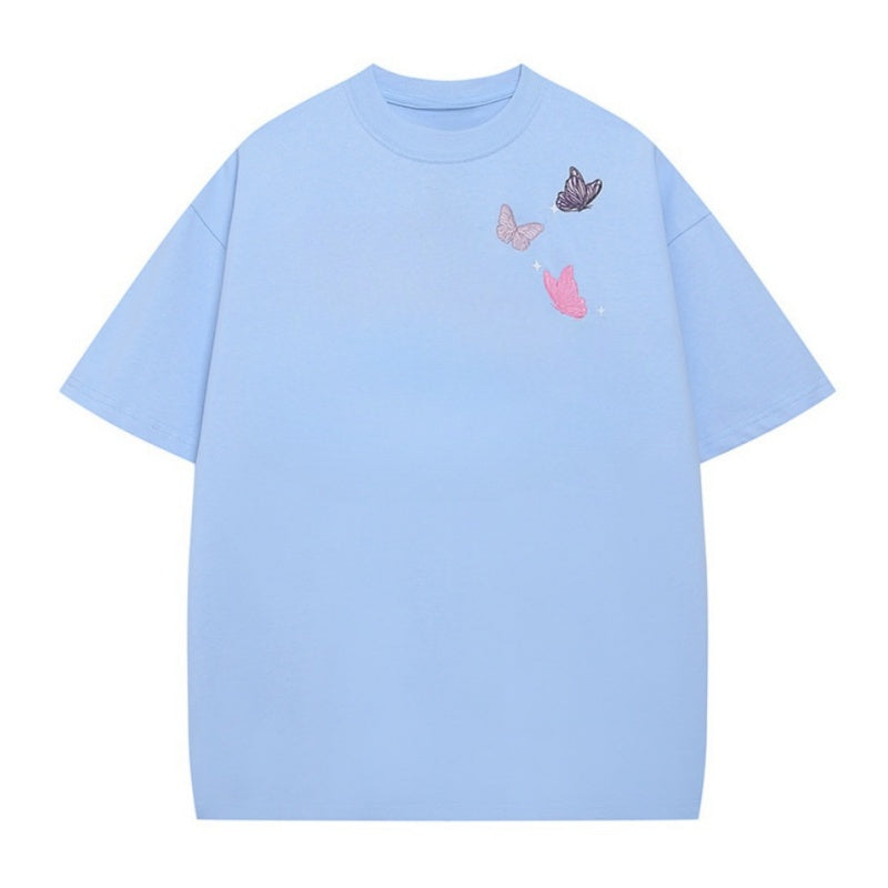 Oversize Embroidered Butterfly T-Shirt